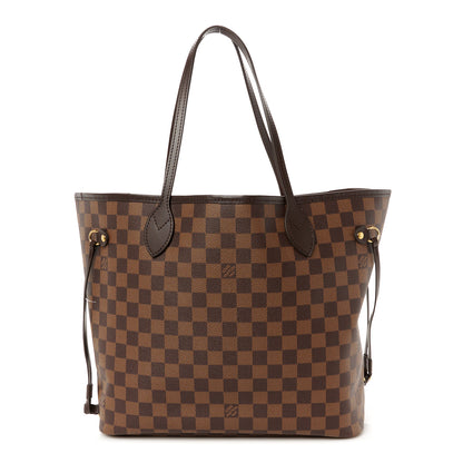 Louis Vuitton Damier Ebene Neo Neverfull MM Rose Ballerine 1 of 14