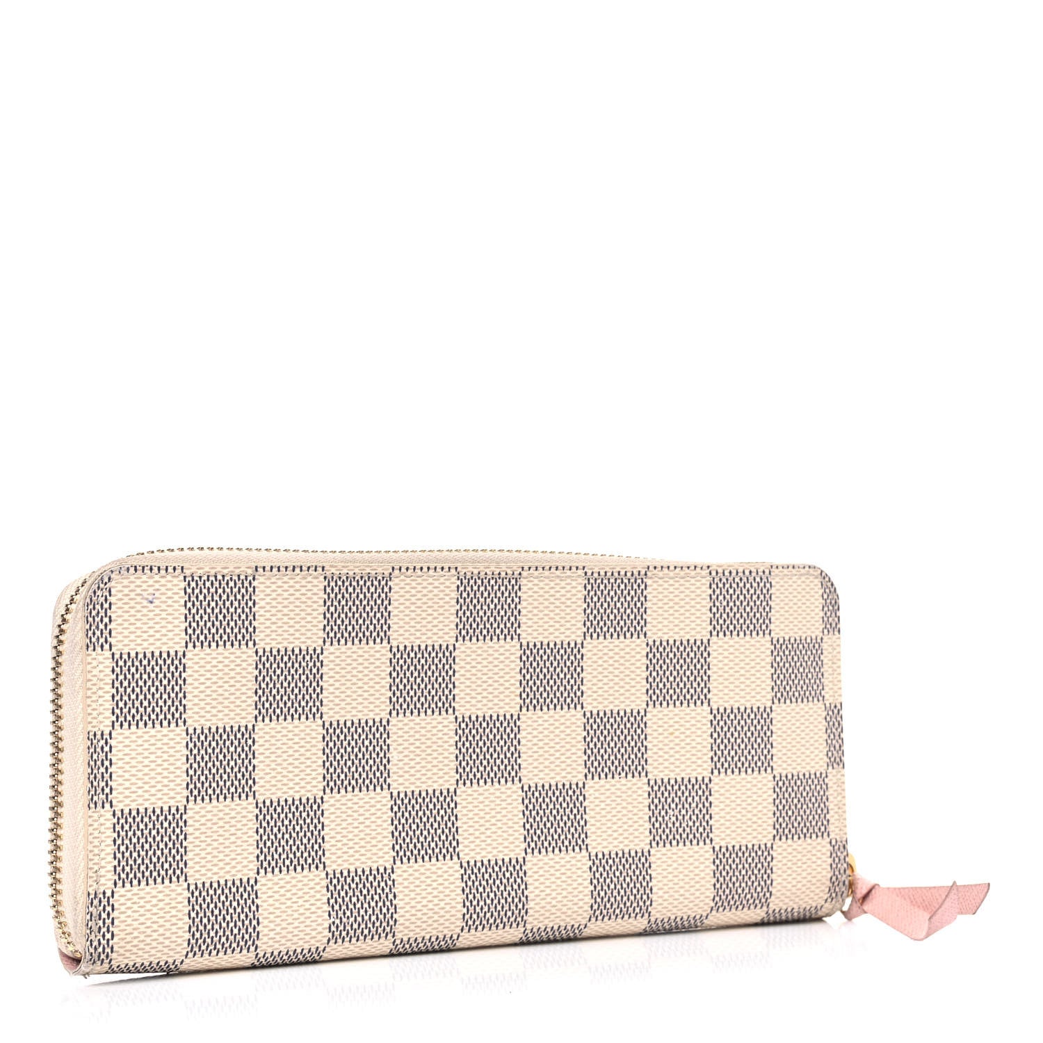 Louis Vuitton Damier Azur Clemence Wallet Rose Ballerine 2 of 14