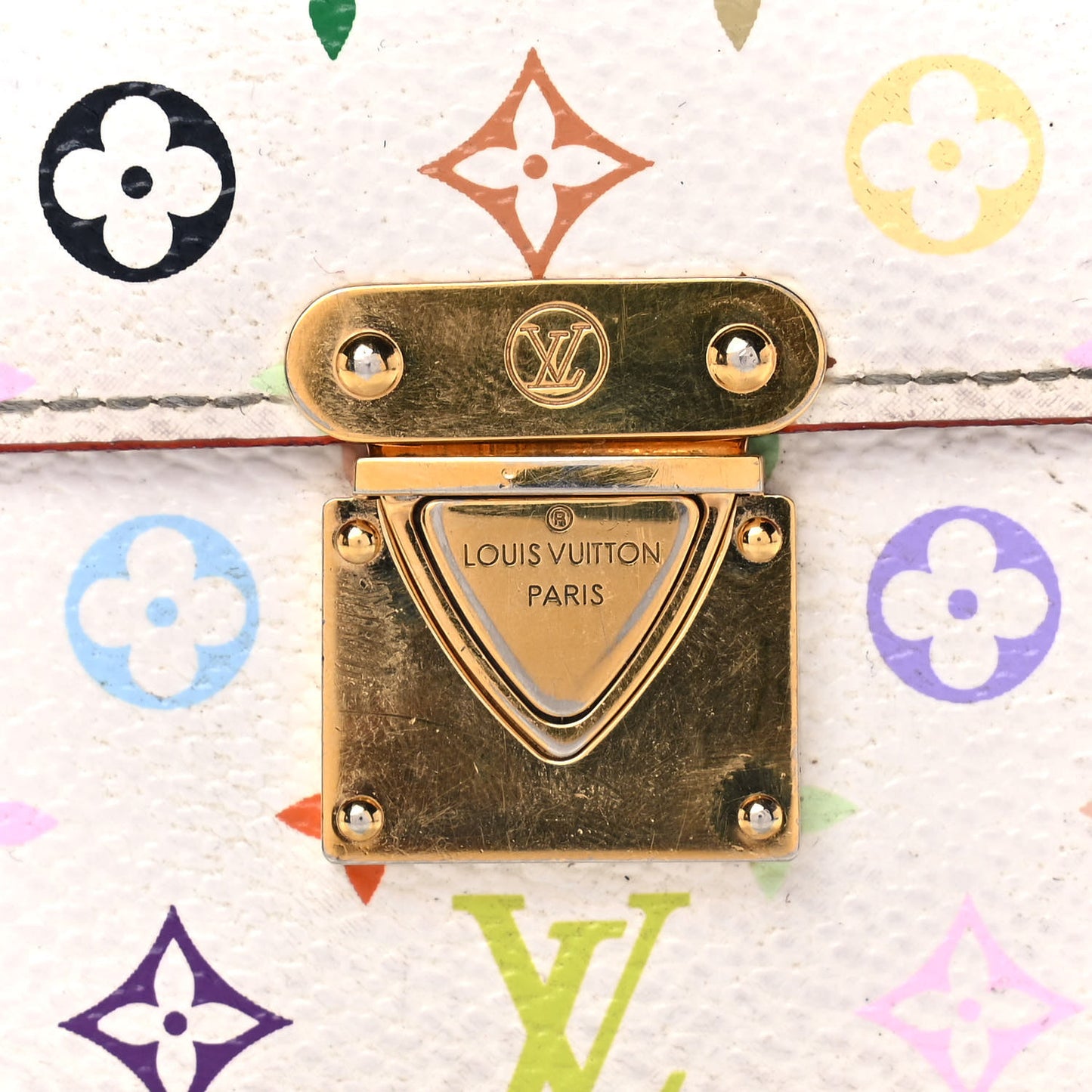 Monogram Multicolor Koala Wallet White