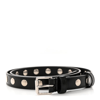 Gucci Calfskin Slim Studded Belt 80 32 Black 1 of 5