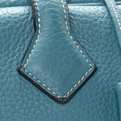Hermes Taurillon Clemence Victoria II 35 Blue Jean 15 of 18