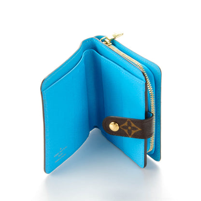 Louis Vuitton Monogram Groom Compact Zip Wallet Blue 5 of 9