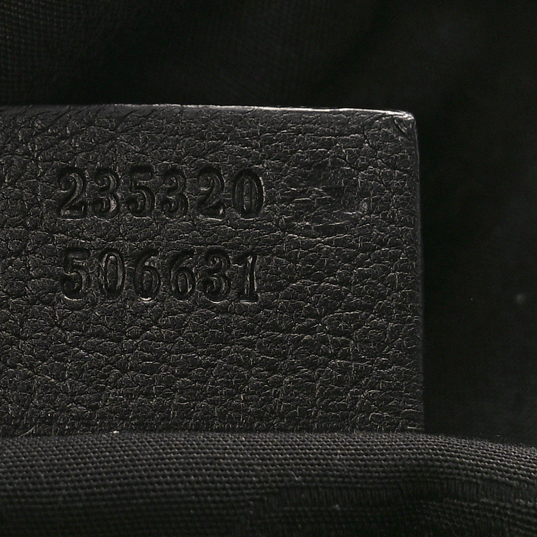 Calfskin Bamboo Croisette Evening Bag Black
