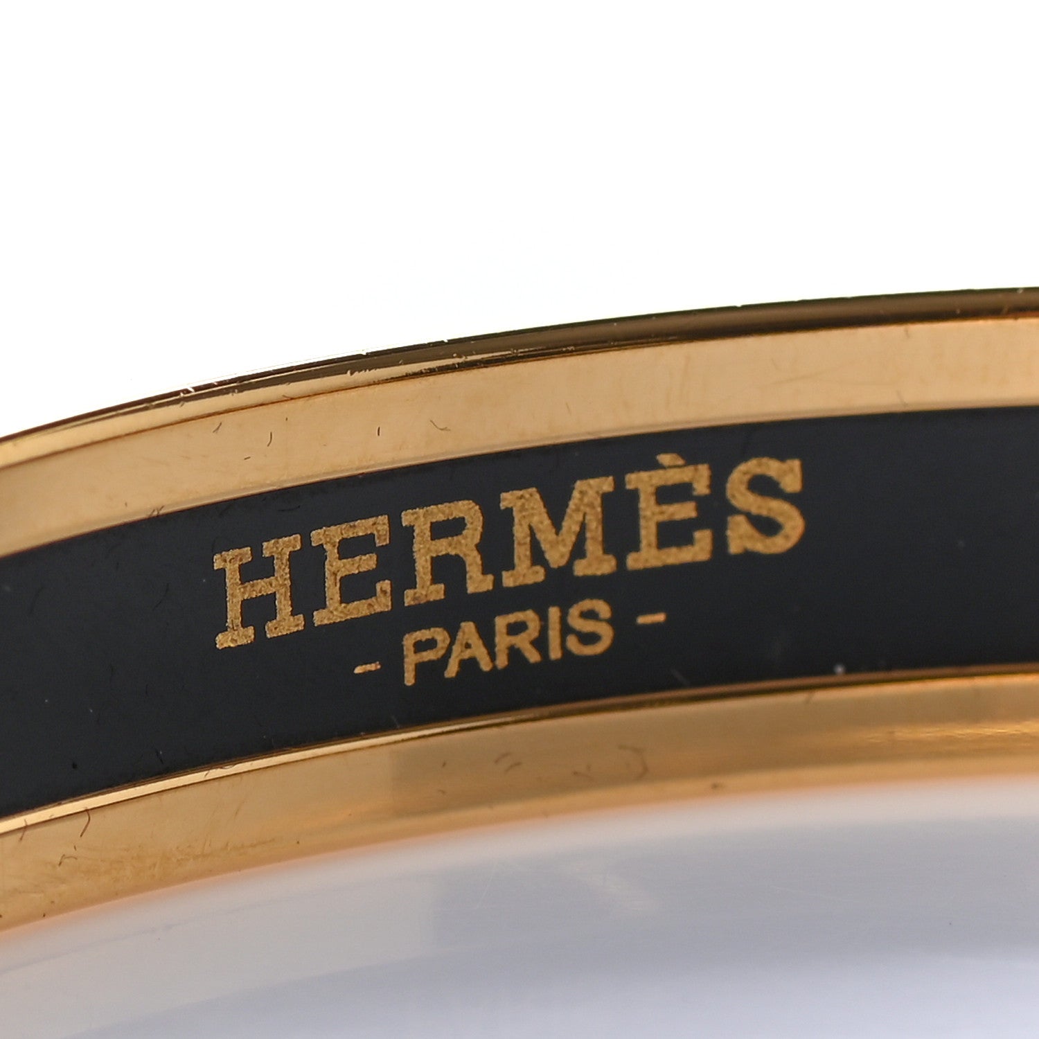 Hermes Enamel Printed Narrow Sellier Bracelet 65 Bourgogne 4 of 5