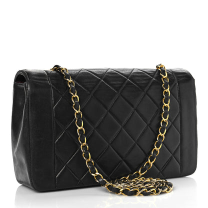 Chanel Lambskin Quilted Medium Single Flap Black 3 of 16