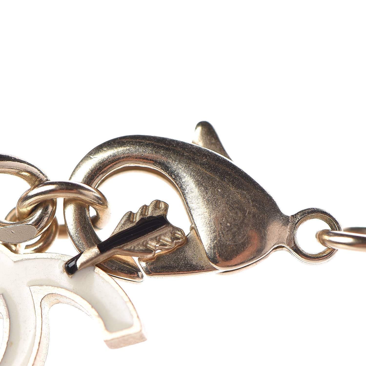 Chanel Enamel Charm CC Long Necklace Gold 4 of 4