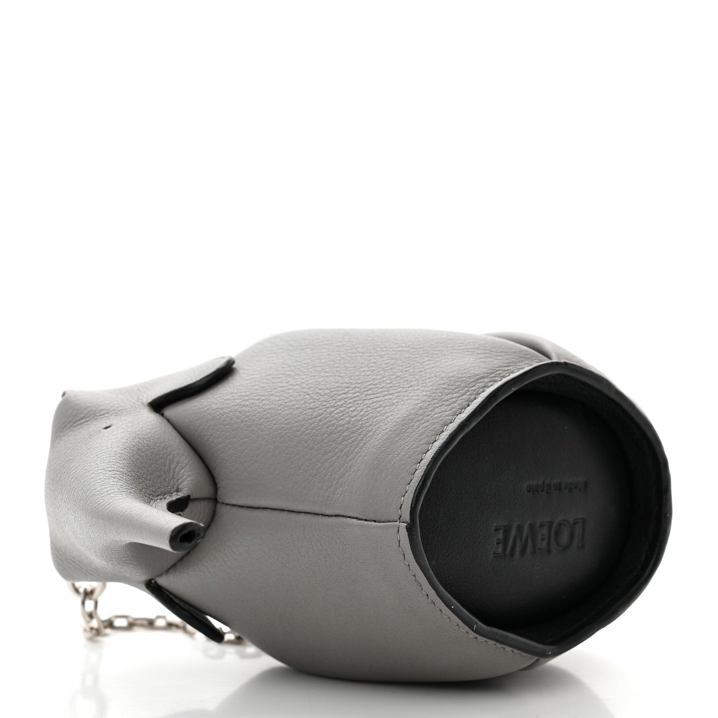 Calfskin Elephant Pouch Grey