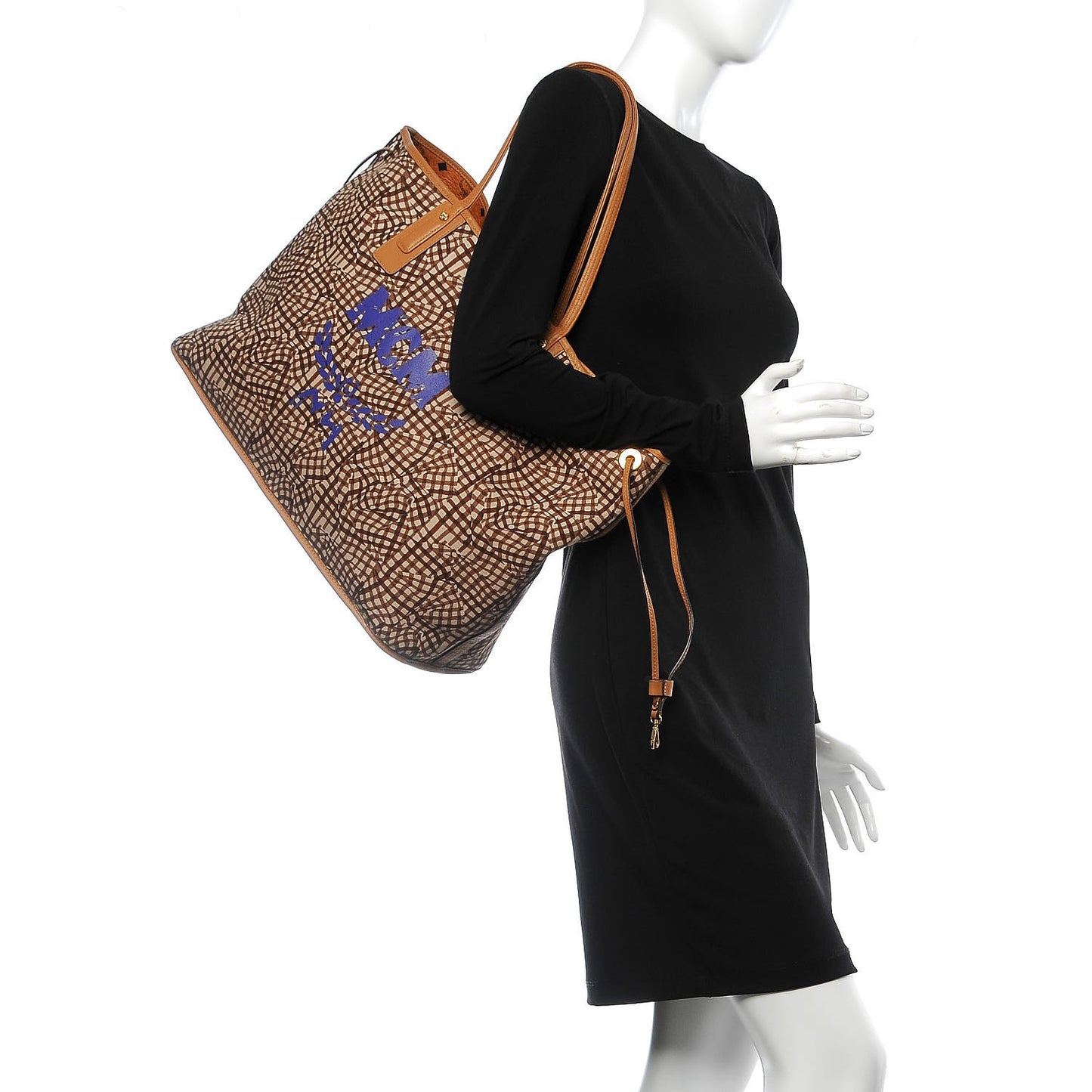 Visetos Large Liz Reversible Shopper Tote Cognac