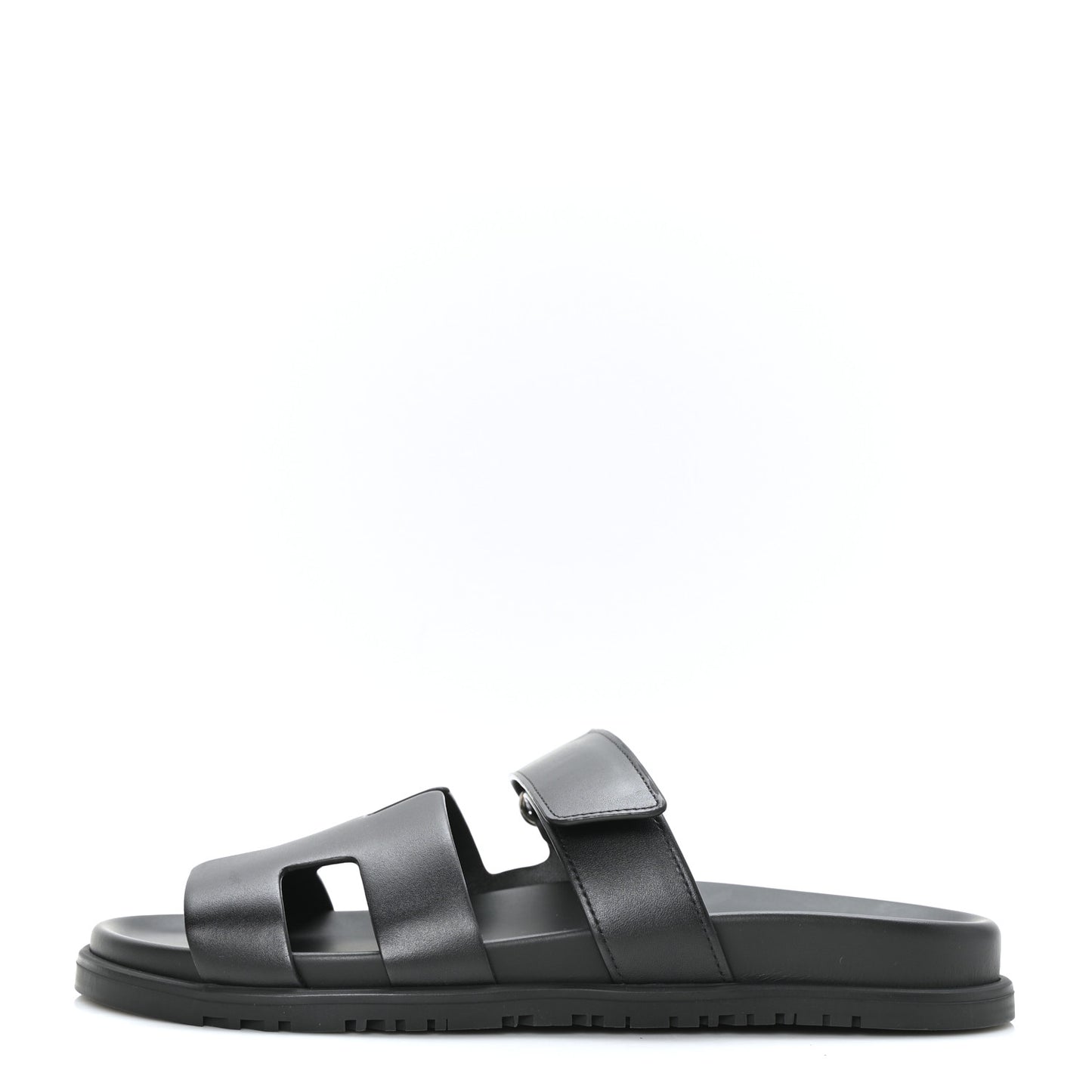 Calfskin Womens Chypre Sandals 40.5 Black