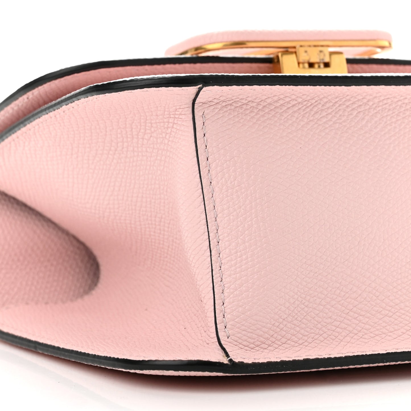 Grainy Calfskin Small VSling Shoulder Bag Water Rose
