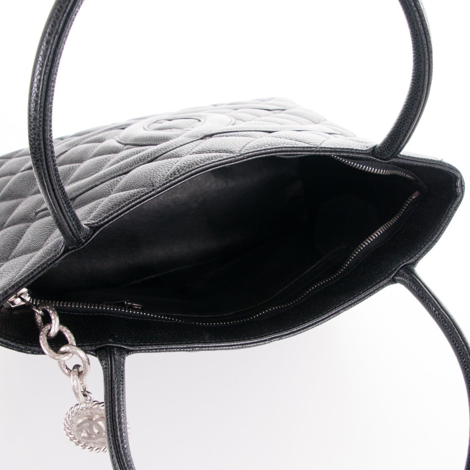 Chanel Caviar Quilted Medallion Tote Black 5 of 7