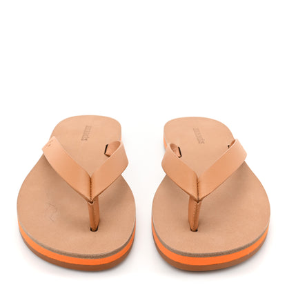 Hermes Calfskin Summer Thong Sandals 35 Naturel 2 of 11