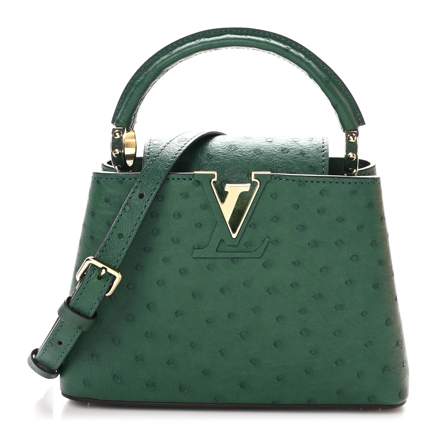 Ostrich Capucines Mini Mint