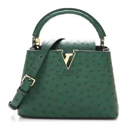 Louis Vuitton Ostrich Capucines Mini Mint 1 of 10