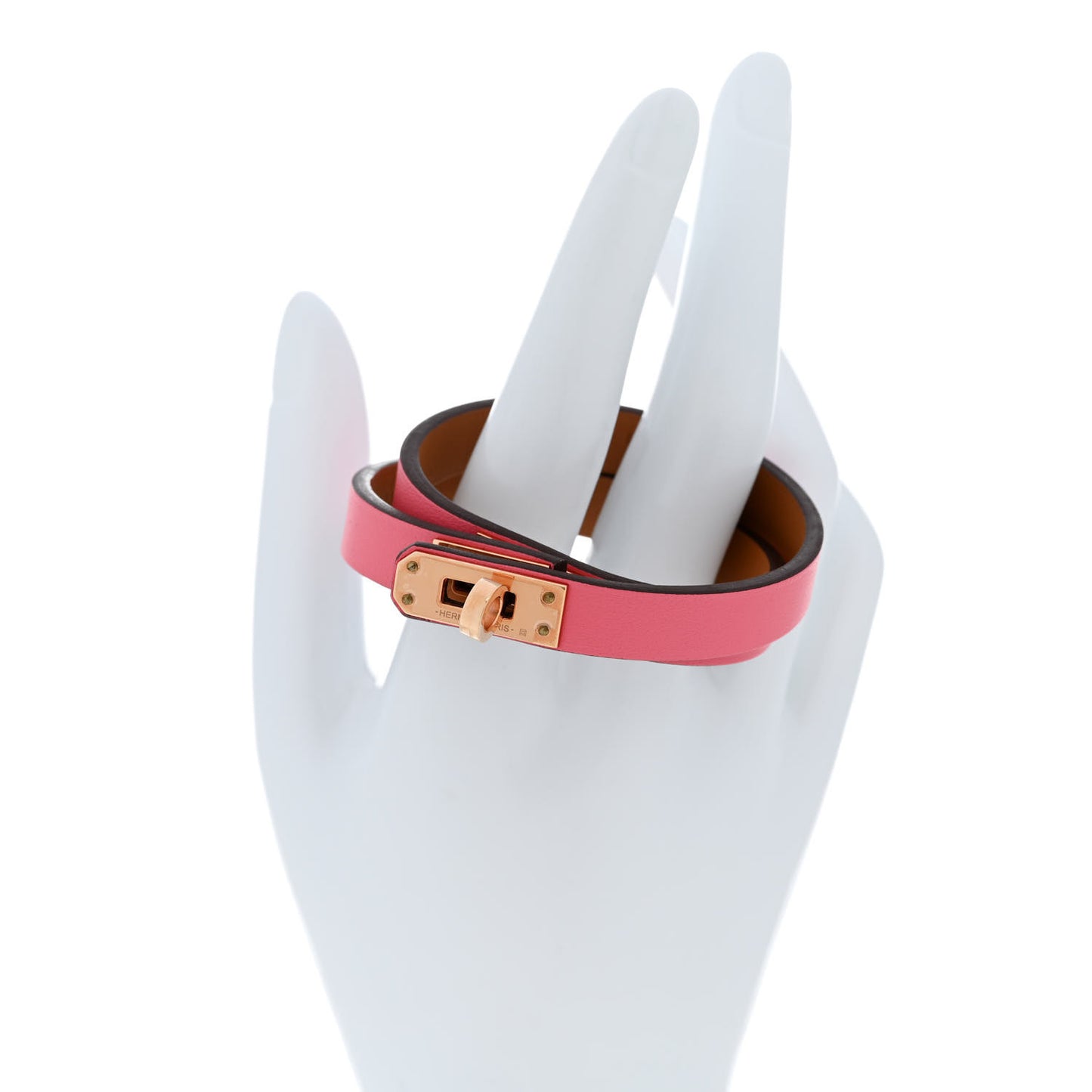 Swift Mini Kelly Double Tour Bracelet T2 Rose Azalee