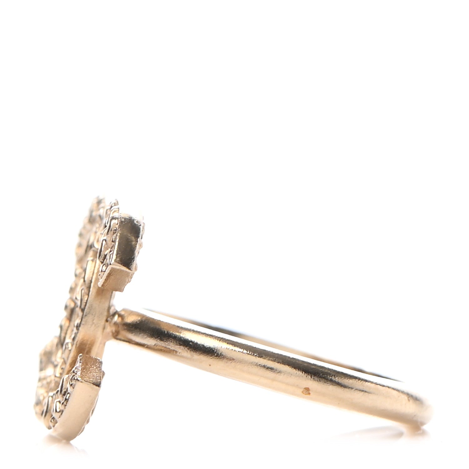 Chanel CC Logo Ring 6.5 Gold 4 of 5