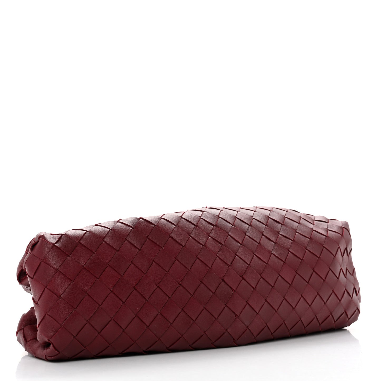 Nappa Maxi Intrecciato The Pouch Oversized Clutch Bordeaux