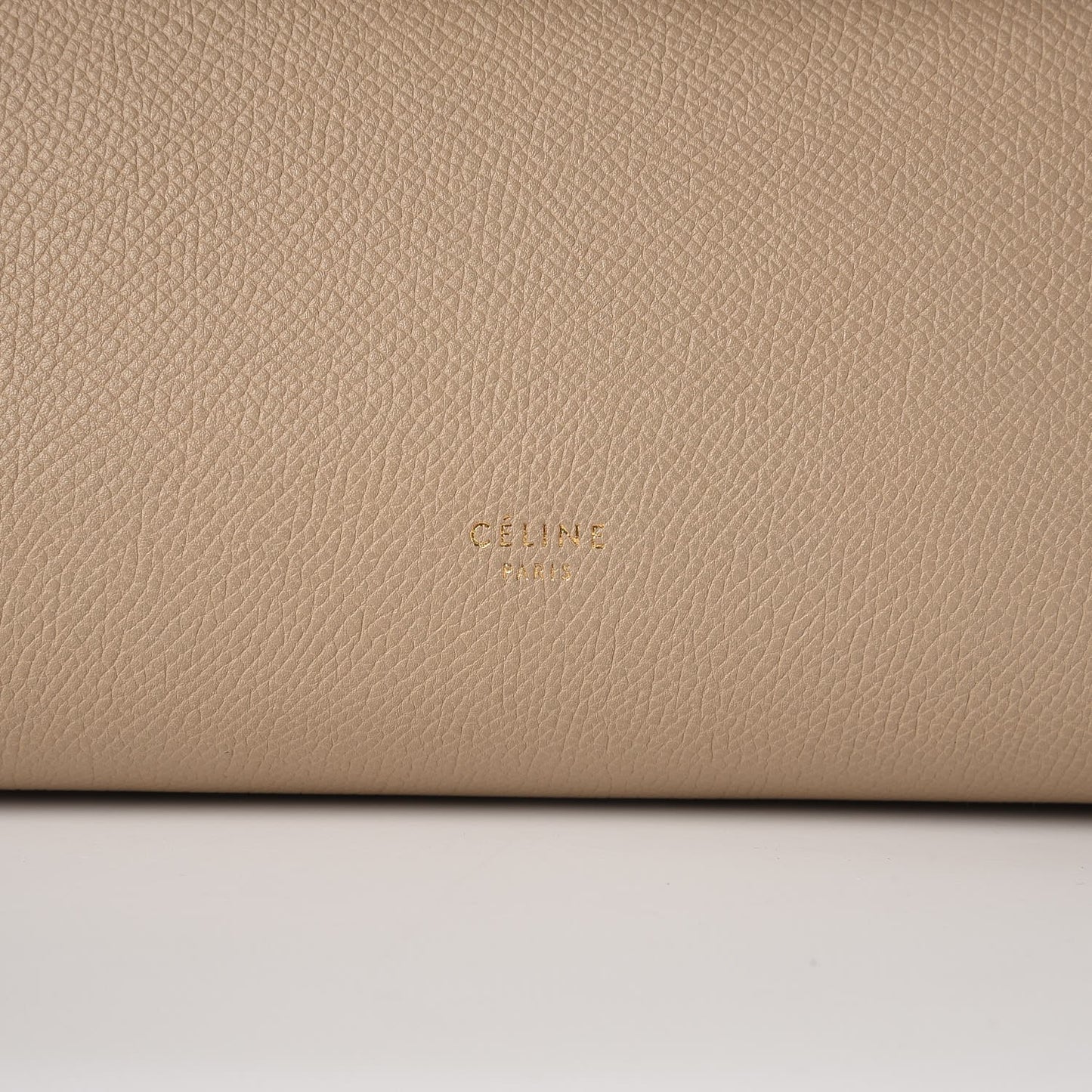 Grained Calfskin Micro Belt Bag Light Taupe