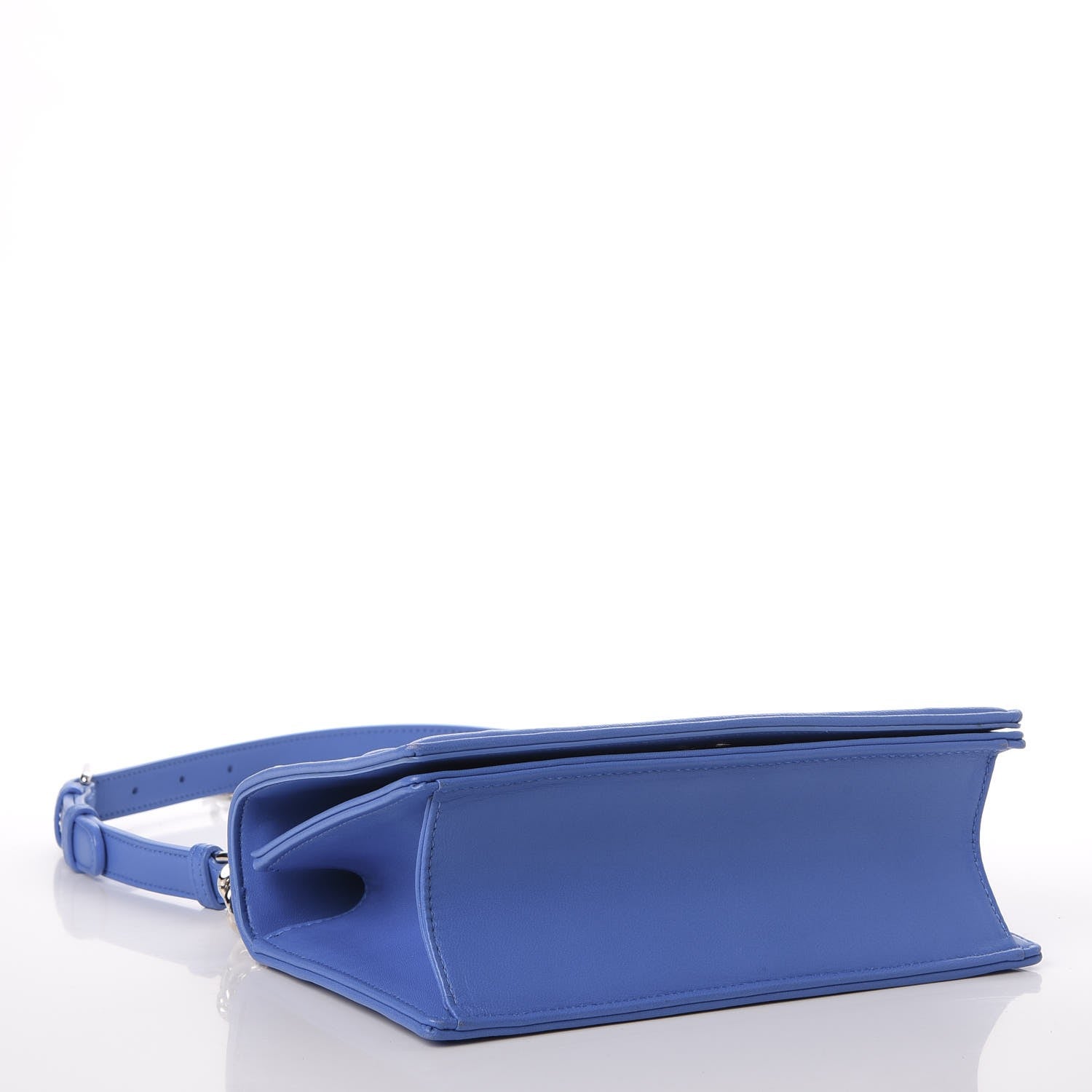 Christian Dior Lambskin Small Diorama Flap Bag Blue 4 of 9