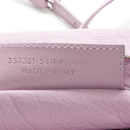 Balenciaga Calfskin Papier Mini Triple Crossbody Rose Orchid 9 of 9