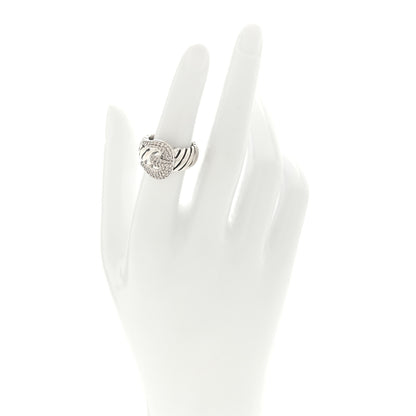 David Yurman Sterling Silver Diamond Buckle Cable Ring 52 6 2 of 4