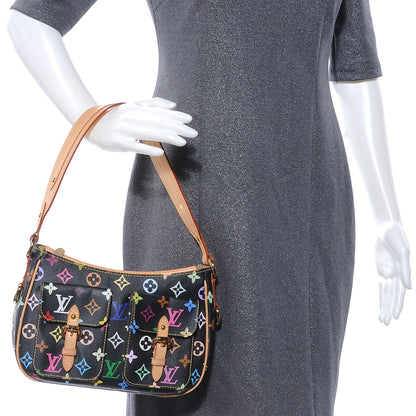 Louis Vuitton Monogram Multicolor Lodge PM Black 2 of 7