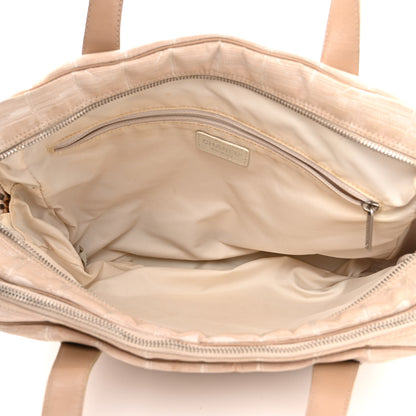 Chanel Nylon Travel Tote Beige 5 of 10