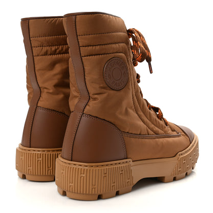 Hermes Calfskin Parachute Fresh Ankle Boots 38 Brun Amourette 4 of 8