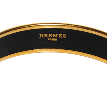 Hermes Enamel Printed Caleche Medium Bracelet 70 Bleu 3 of 4