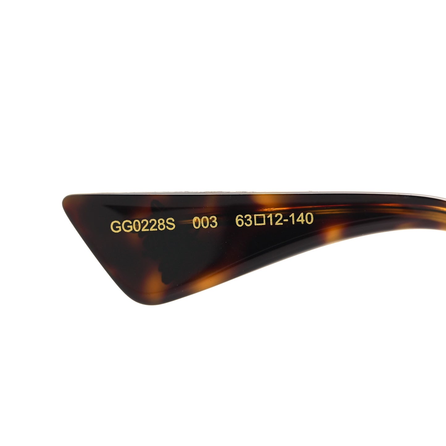 Square Frame Sunglasses GG0228S Gold
