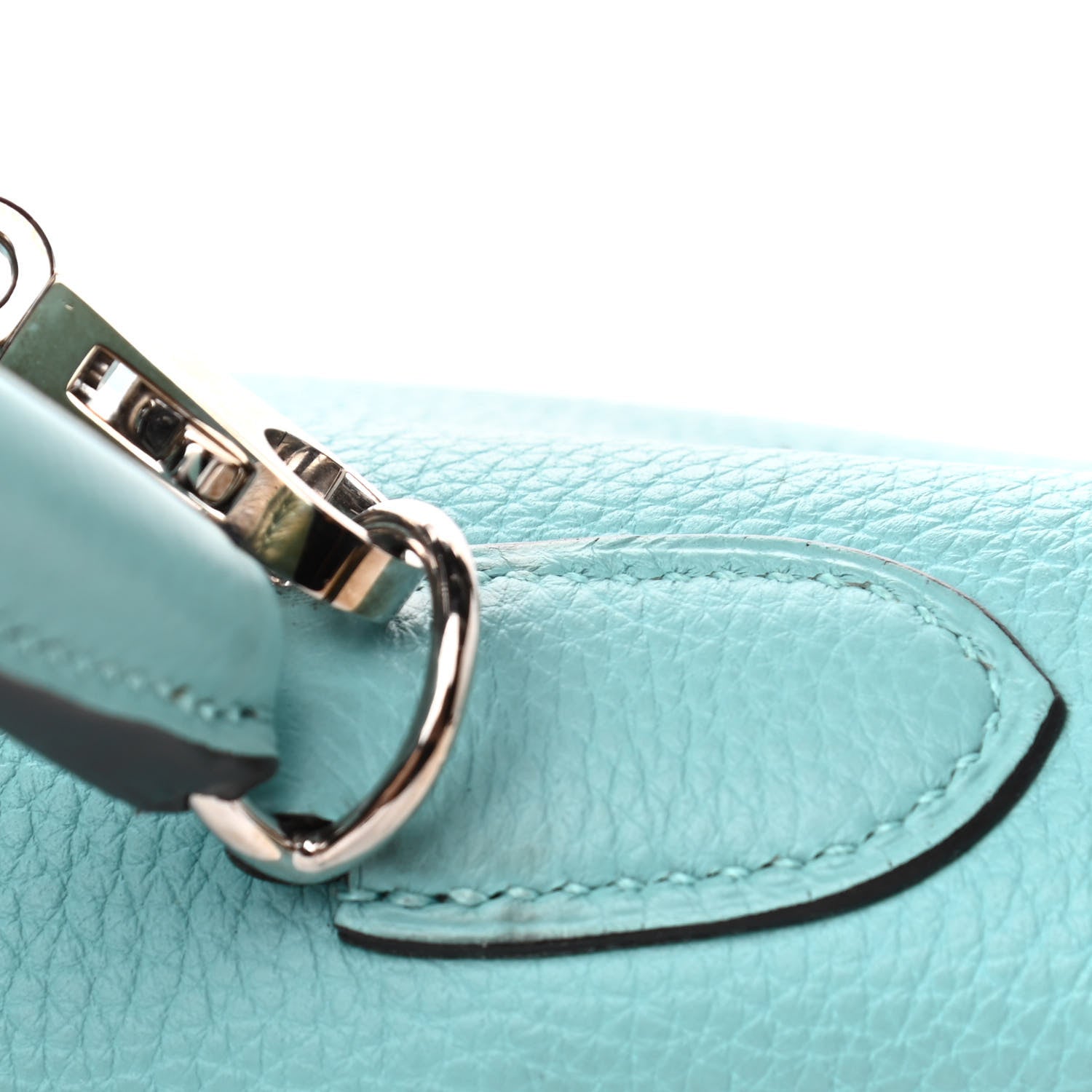 Hermes Togo Kelly Retourne 35 Bleu Atoll 10 of 15