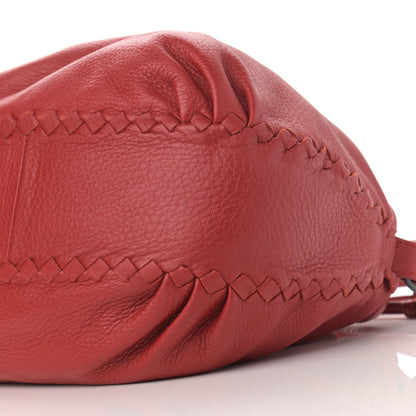 Bottega Veneta Calfskin Drawstring Tote Red 6 of 13