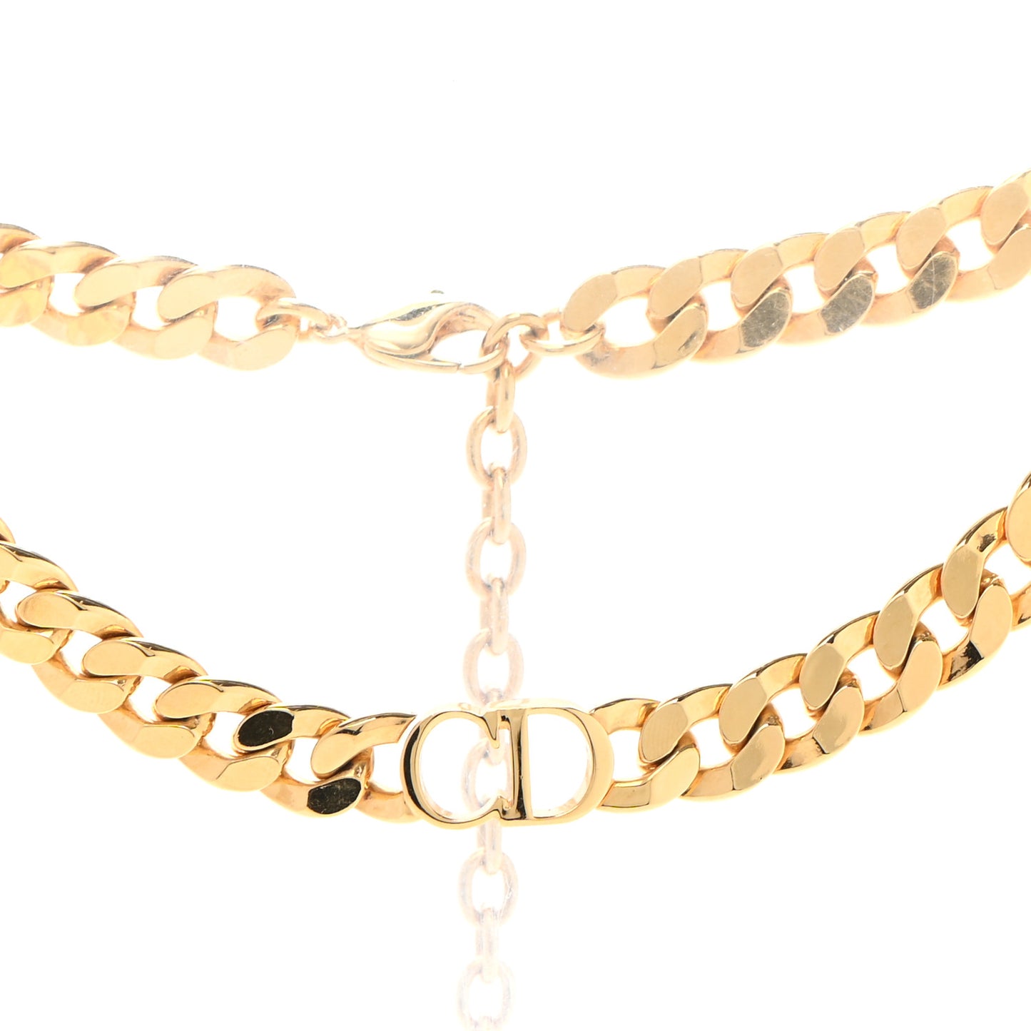 Metal Danseuse Etoile Chain Choker Necklace Gold