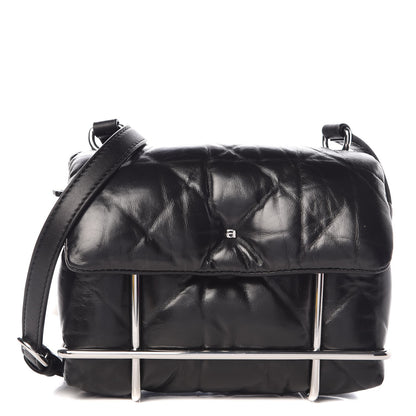 Alexander Wang Calfskin Quilted Halo Crossbody Bag Black 1 of 8