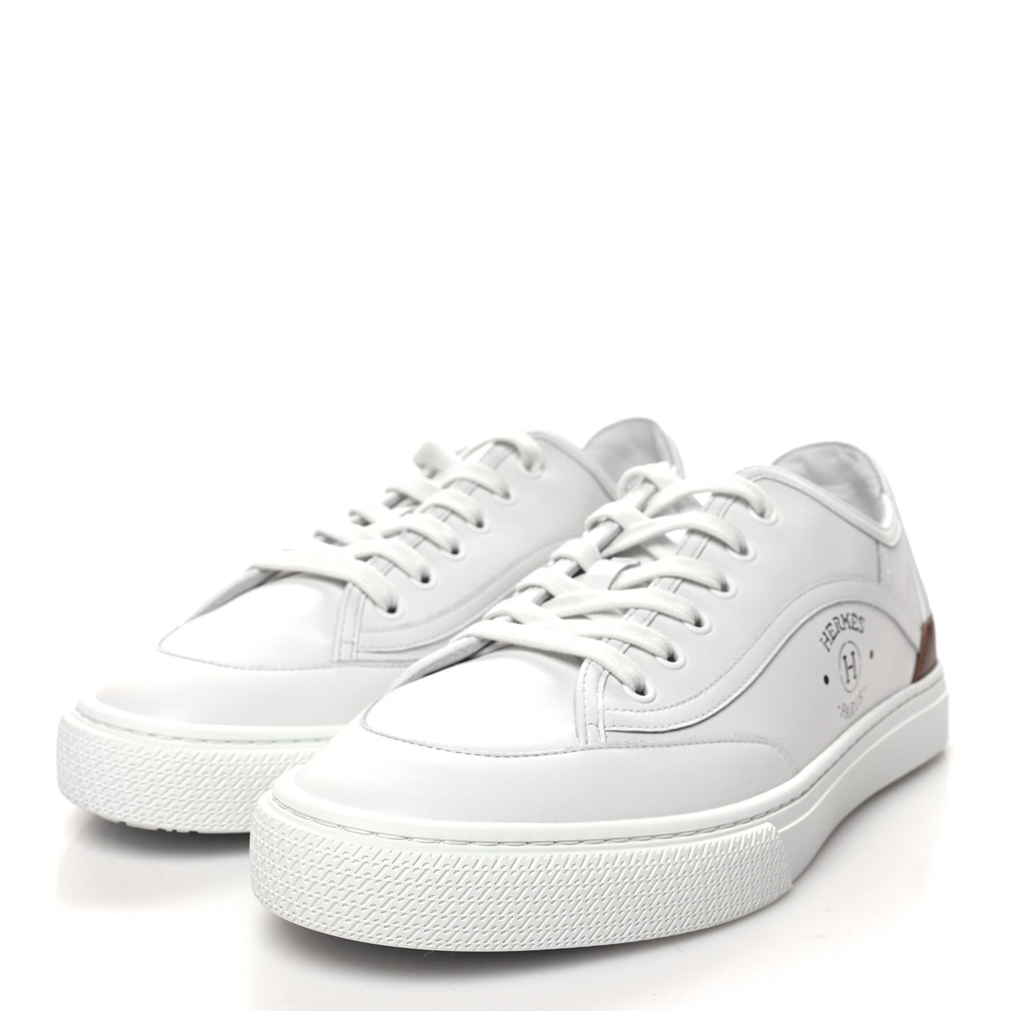 Calfskin Mens Get Sneakers 41 White