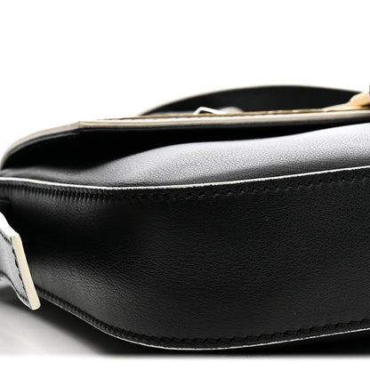 Fendi Vitello Dolce Elite Monster Eyes Bi-Color Baguette Black Yellow 18 of 21