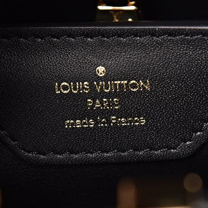 Louis Vuitton Lambskin Quilted Flower Capucines PM Black 7 of 10
