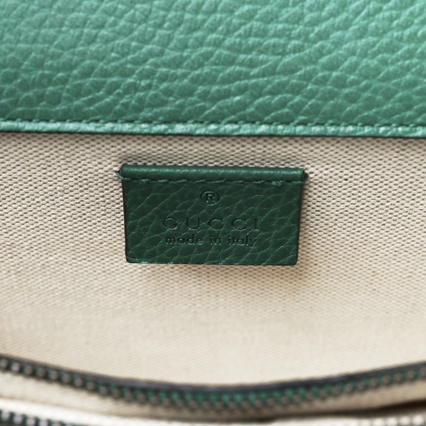 Pebbled Calfskin Small Dionysus Shoulder Bag Emerald