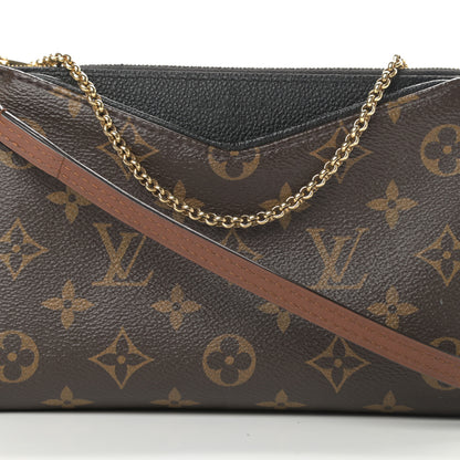 Louis Vuitton Monogram Pallas Clutch Black 9 of 11