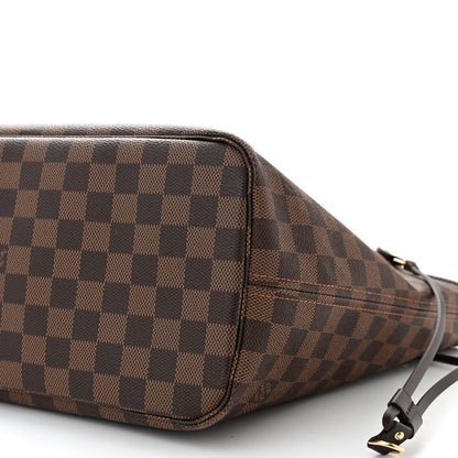 Louis Vuitton Damier Ebene Neo Neverfull MM Rose Ballerine 10 of 14