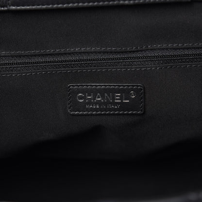 Chanel Calfskin Quilted Large Easy Shopping Tote Black 6 of 14
