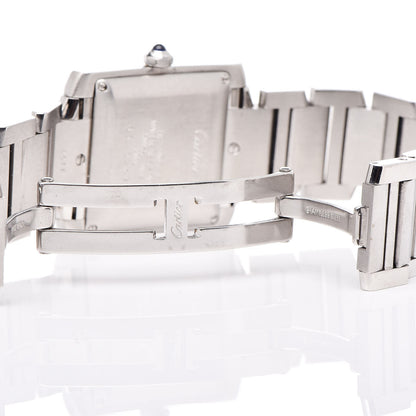Cartier Stainless Steel 28mm Tank Francaise Automatic Watch 6 of 6
