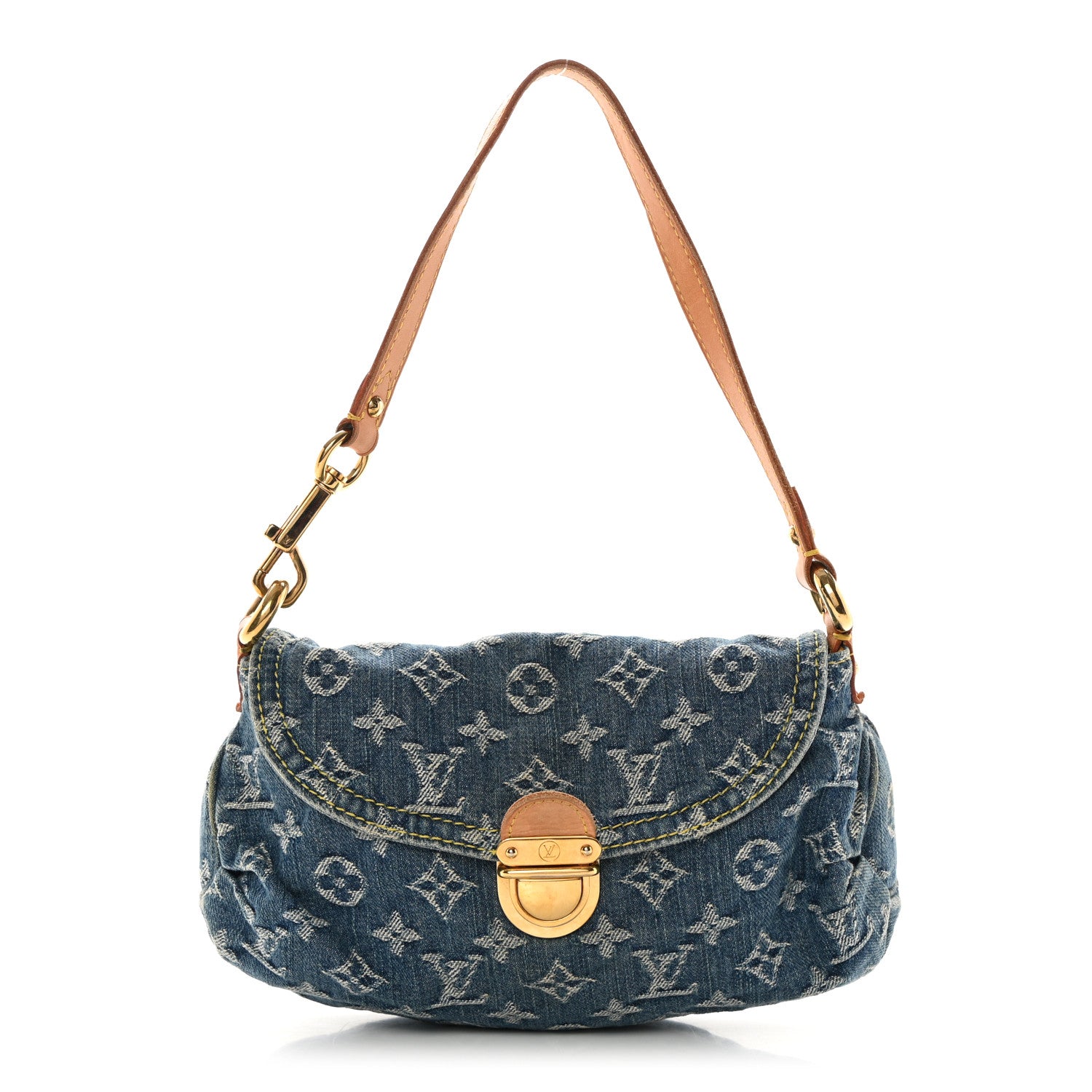 Louis Vuitton Monogram Denim Mini Pleaty Blue 1 of 16