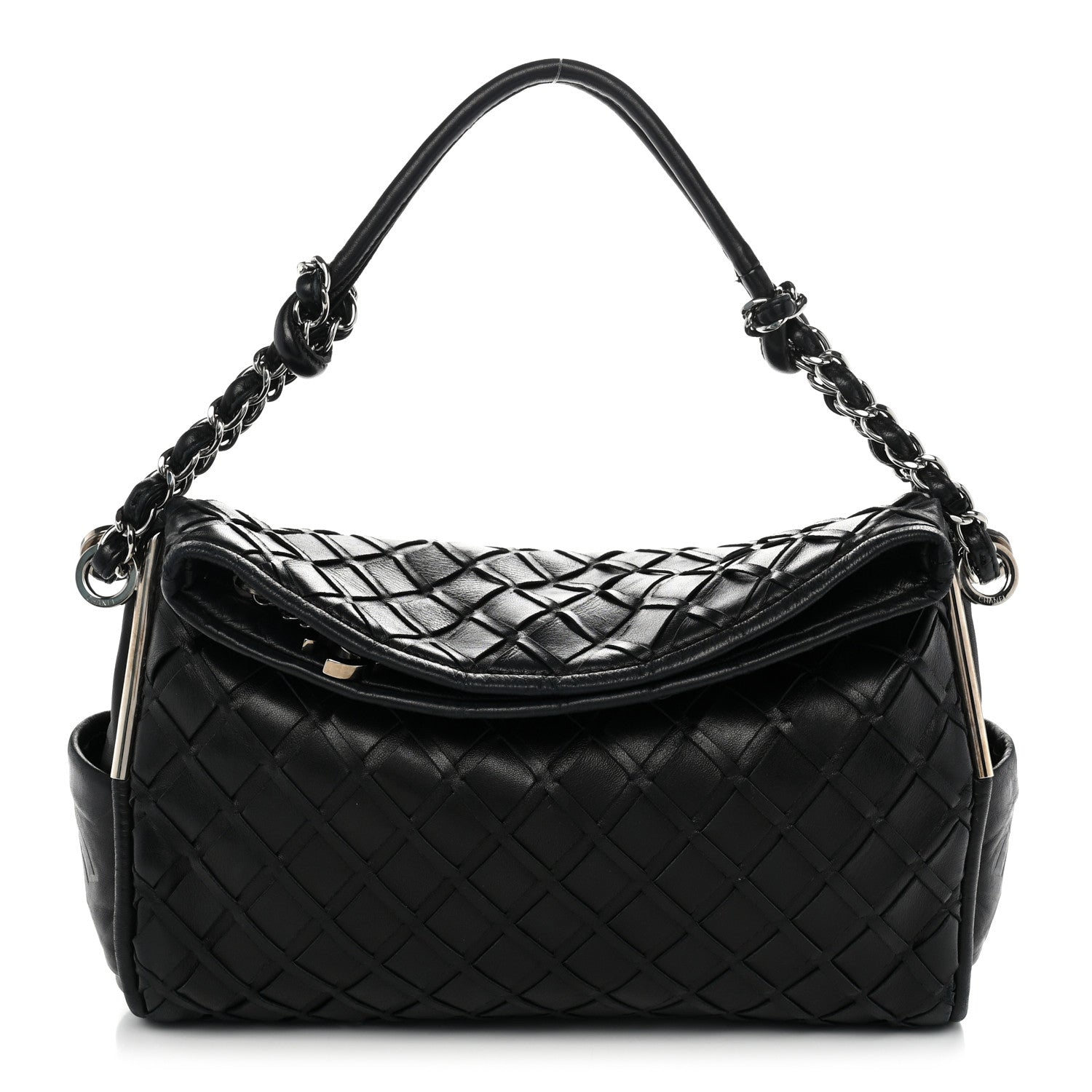 Chanel Lambskin Woven Medium Ultimate Soft Sombrero Hobo Black 1 of 8