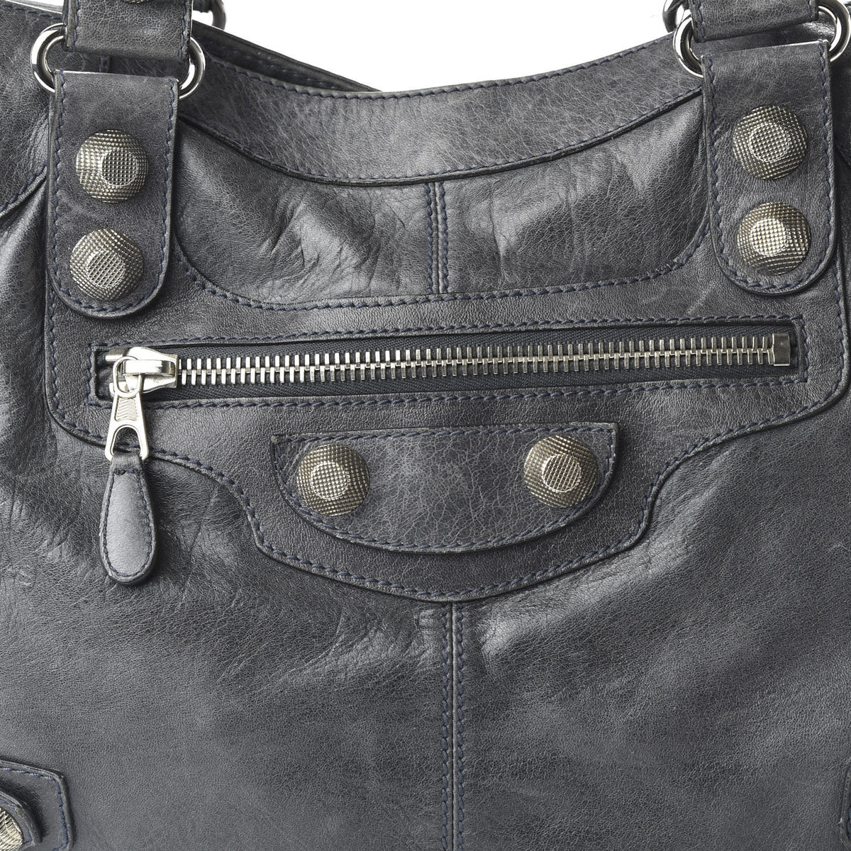 Balenciaga Agneau Giant 21 Hardware Silver Brief Anthracite 10 of 11