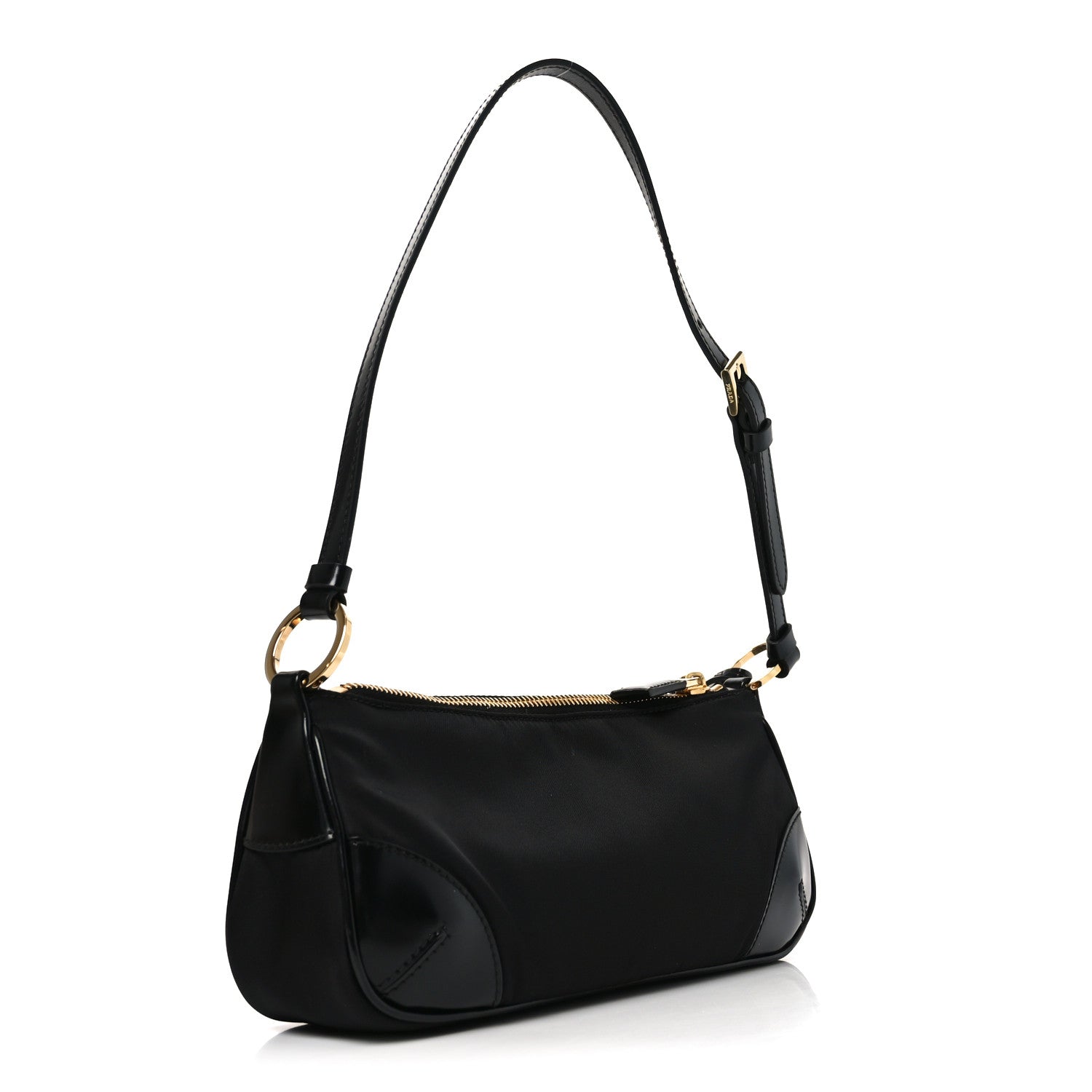 Prada Re-Nylon Spazzolato Re-Edition 2002 Shoulder Bag Black 3 of 9