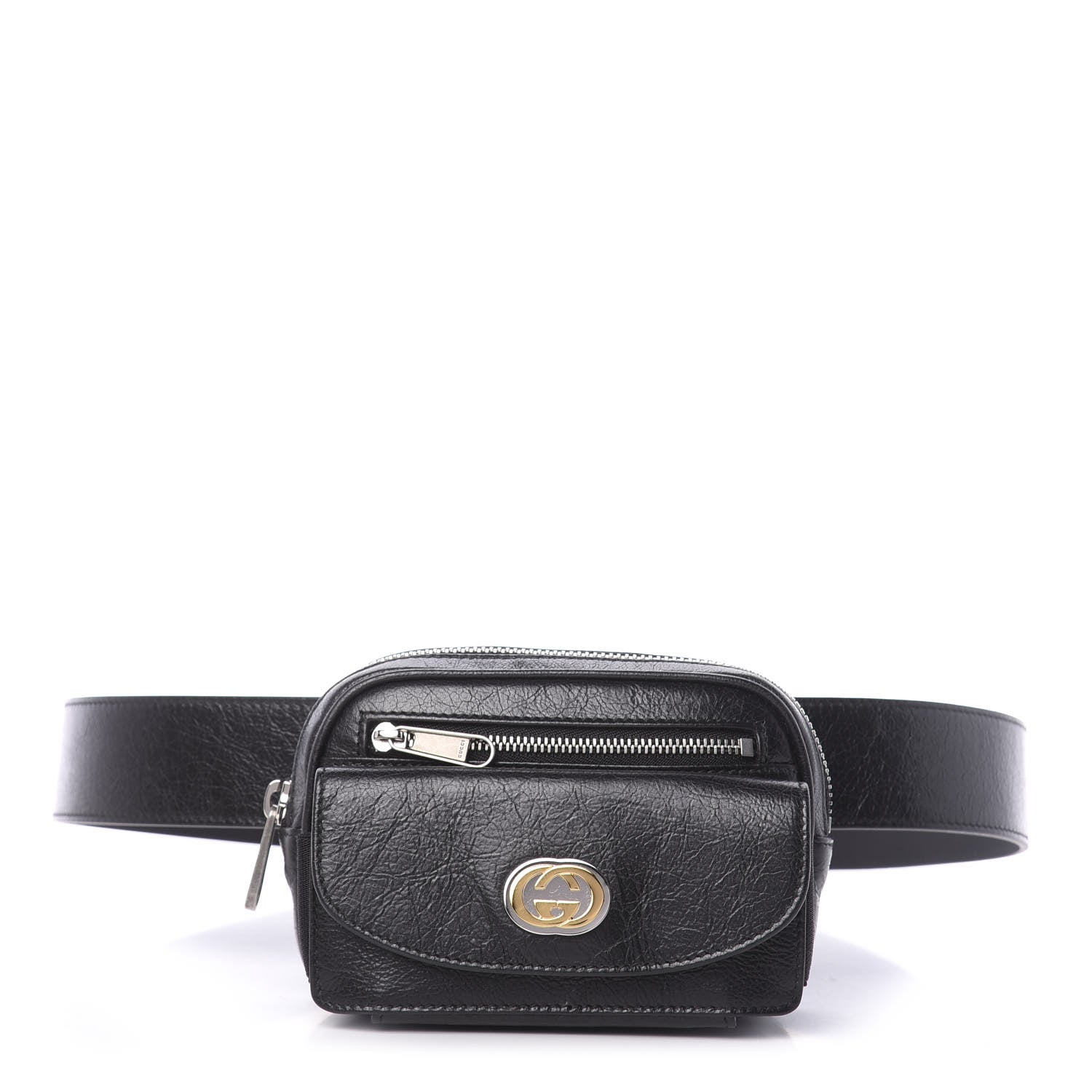 Gucci Fluffy Calfskin Mini Morpheus Belt Bag 90 36 Black 1 of 10