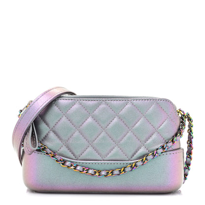 Chanel Iridescent Lambskin Calfskin Quilted Small Gabrielle Clutch With Chain Light Purple 1 of 14