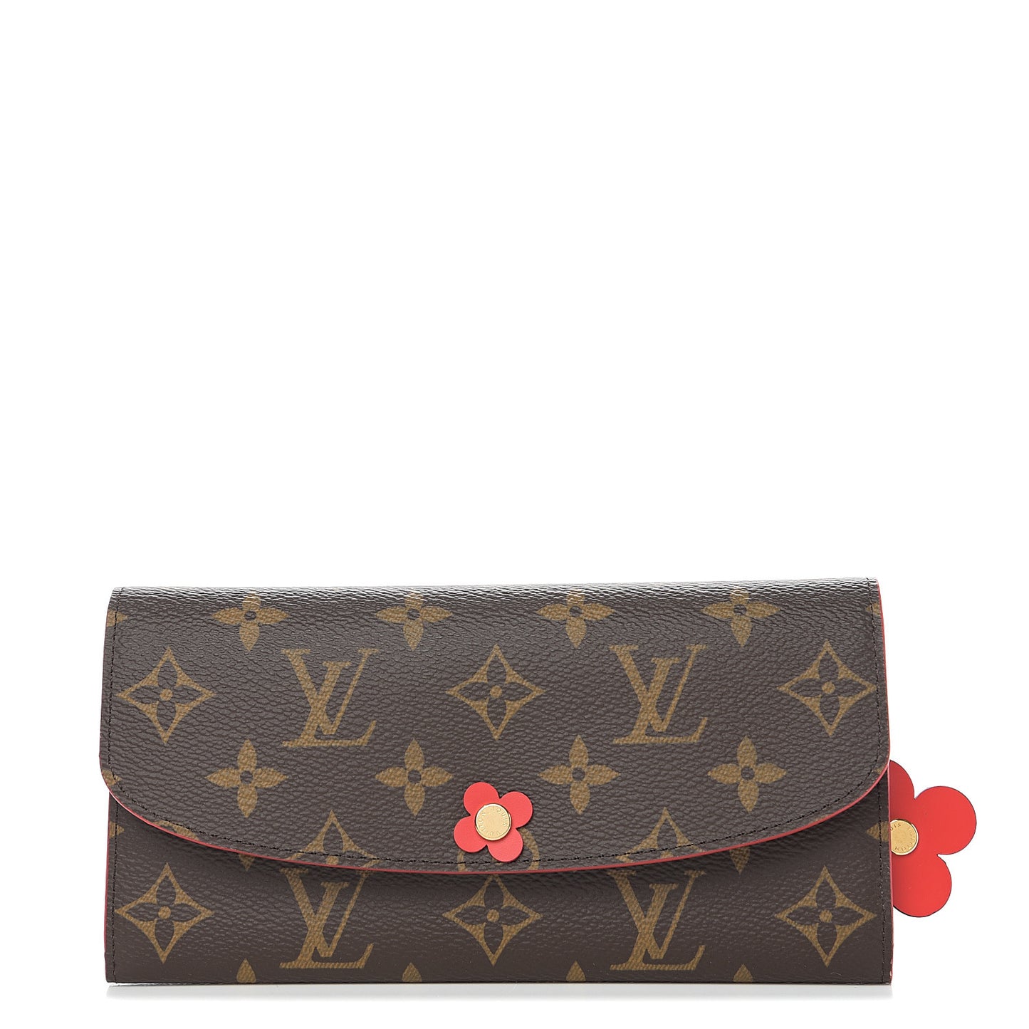 Monogram Bloom Flower Emilie Wallet Rouge