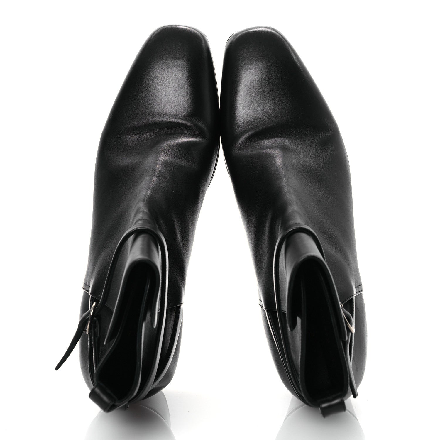 Saint Laurent Calfskin Mens Terry 45 Jodhpur Boots 41 Black 2 of 15